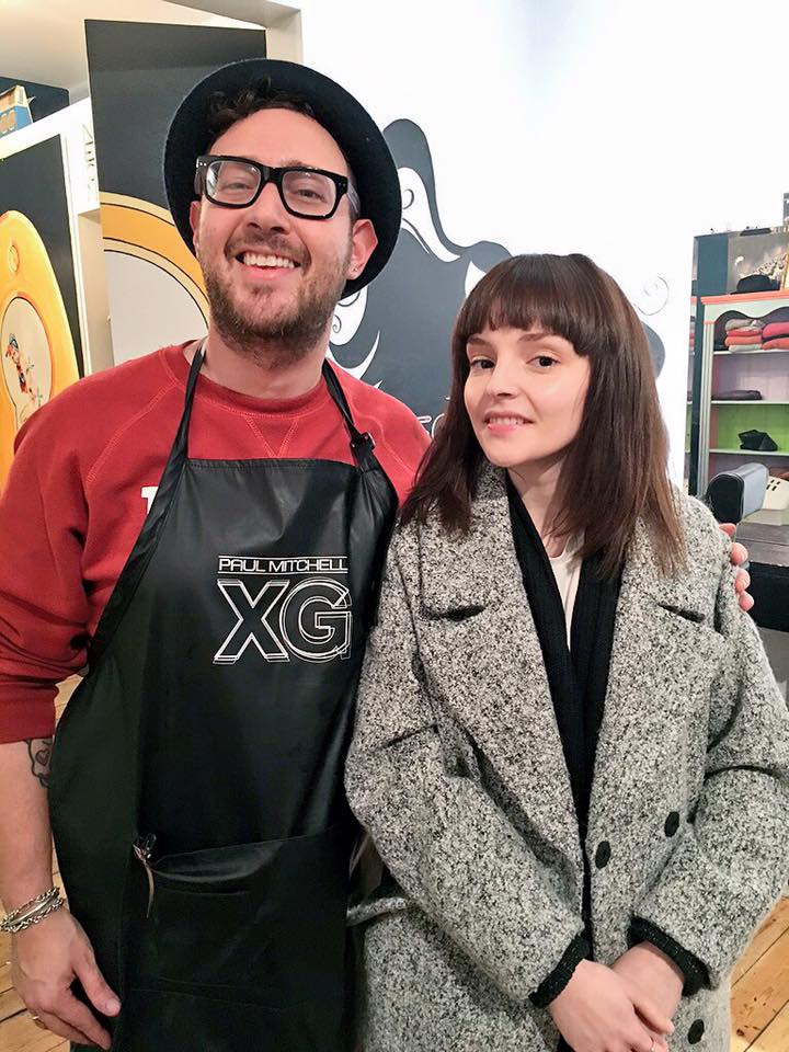 Lauren from CHVRCHES came to get her hair done at Neon Hair Boutique