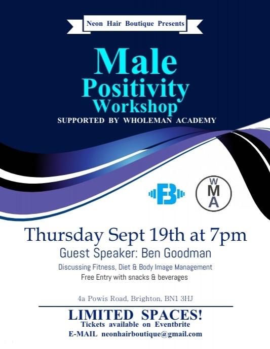 Male Positivity Workshop supported by Wholeman Academy